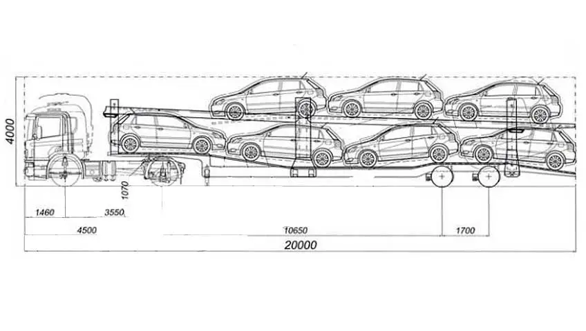 desenho tecnico caminhão cegonha desenho tecnico caminhão cegonha